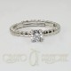 Solitario Argento con Zircone mm 4.5